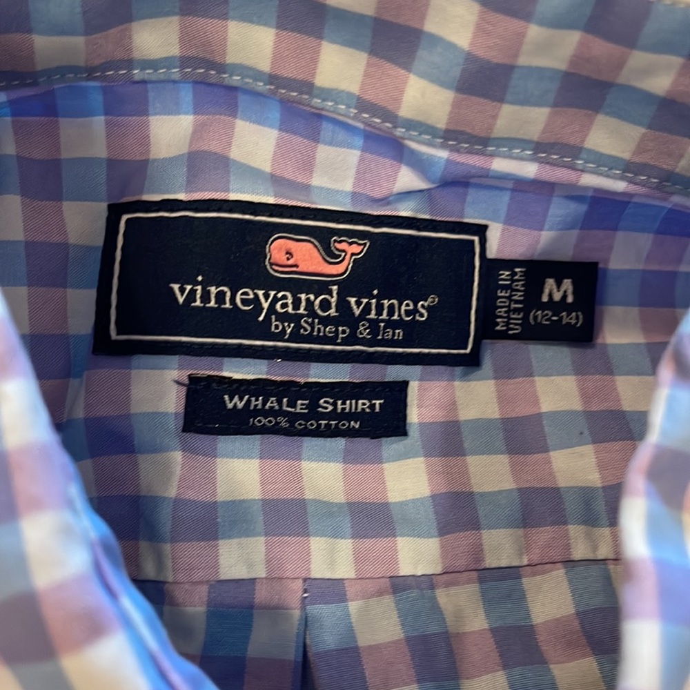 Vineyard Vines Plaid Shirt Sz M - Picture 2 of 3